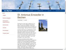 Tablet Screenshot of antonius-bechen.de